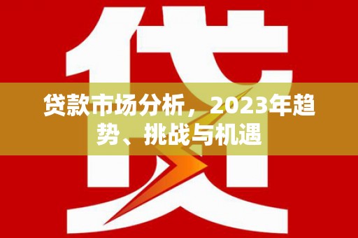金州贷款市场分析，2023年趋势、挑战与机遇