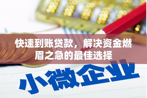 金州快速到账贷款，解决资金燃眉之急的最佳选择