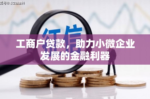 金州工商户贷款，助力小微企业发展的金融利器