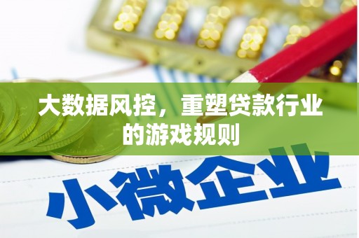 金州大数据风控，重塑贷款行业的游戏规则