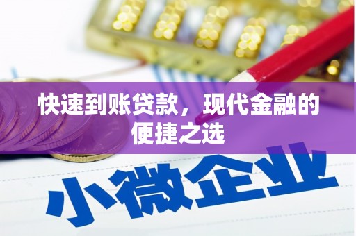 金州快速到账贷款，现代金融的便捷之选