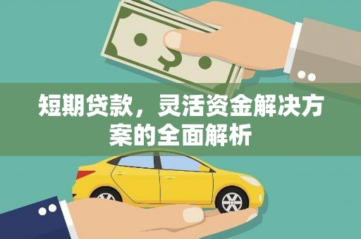 金州短期贷款，灵活资金解决方案的全面解析
