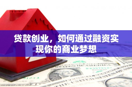 金州贷款创业，如何通过融资实现你的商业梦想