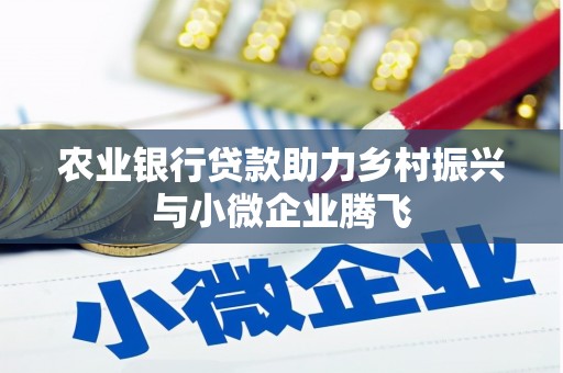 金州农业银行贷款助力乡村振兴与小微企业腾飞