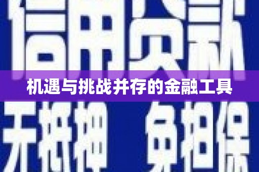 金州机遇与挑战并存的金融工具
