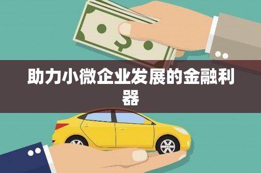 金州助力小微企业发展的金融利器