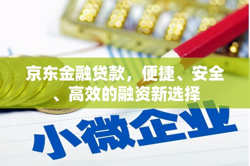 金州京东金融贷款，便捷、安全、高效的融资新选择