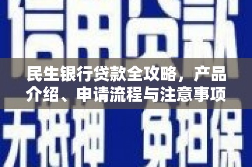 金州民生银行贷款全攻略，产品介绍、申请流程与注意事项