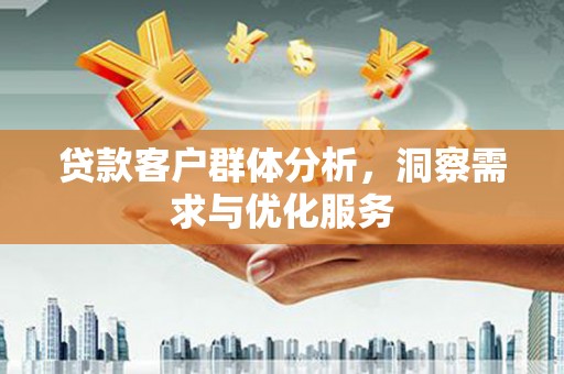 金州贷款客户群体分析，洞察需求与优化服务